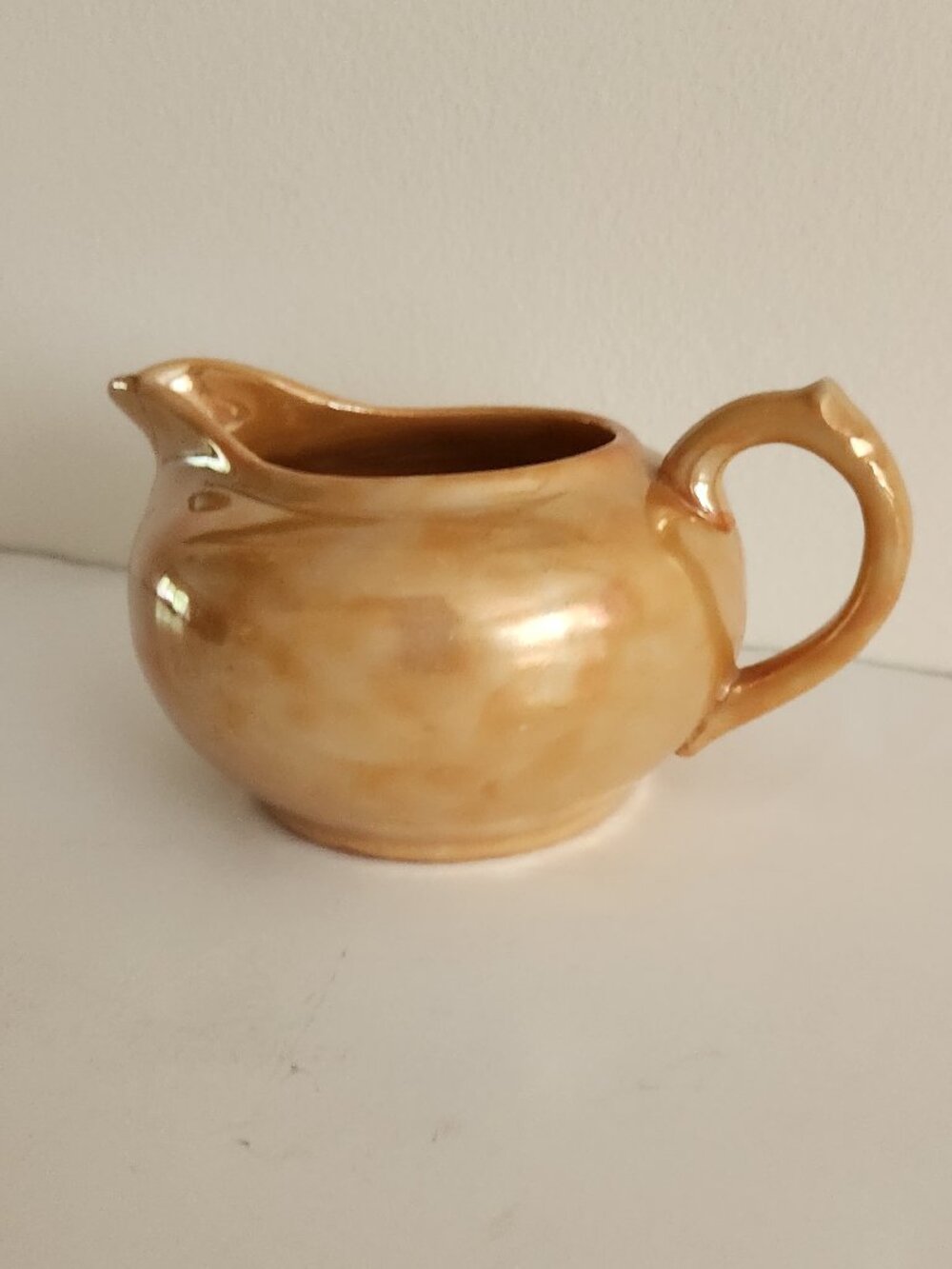 Vintage Orange-Luster Creamer *AS IS*